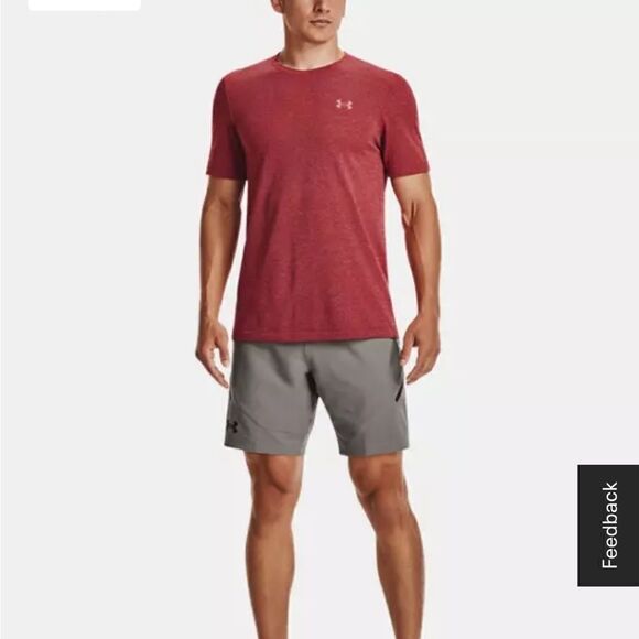 Men’s Under Armour Unstoppable Shorts Pewter & Black Sold Out S Water Repellent - Picture 3 of 10